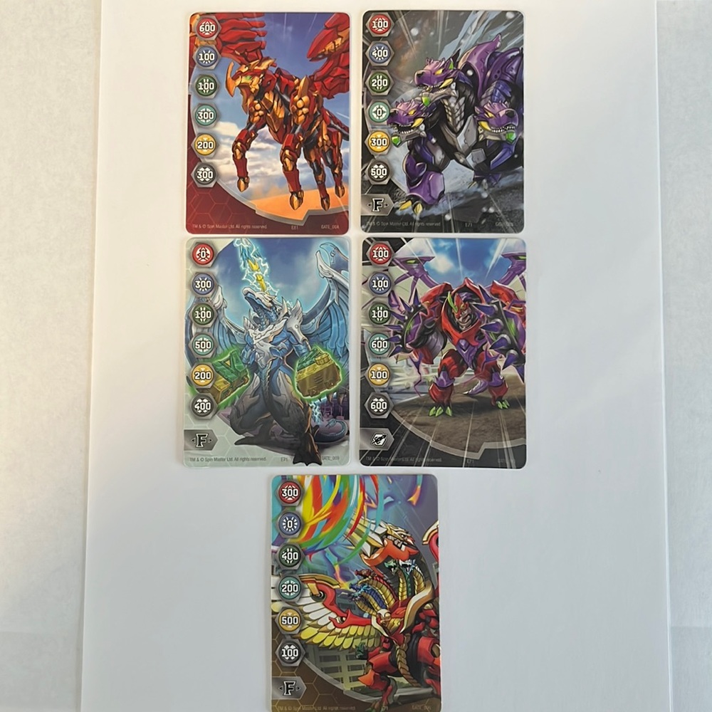 BAKUGAN STEEL CARDS  “lot”